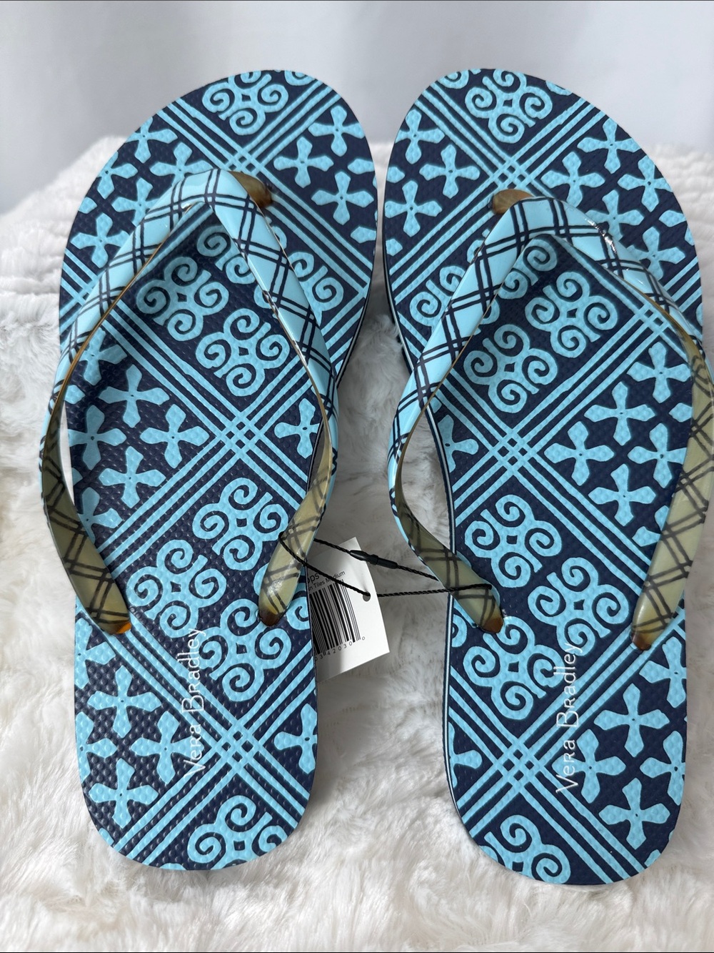 Vera Bradley Flip Flops - Cuban Tiles